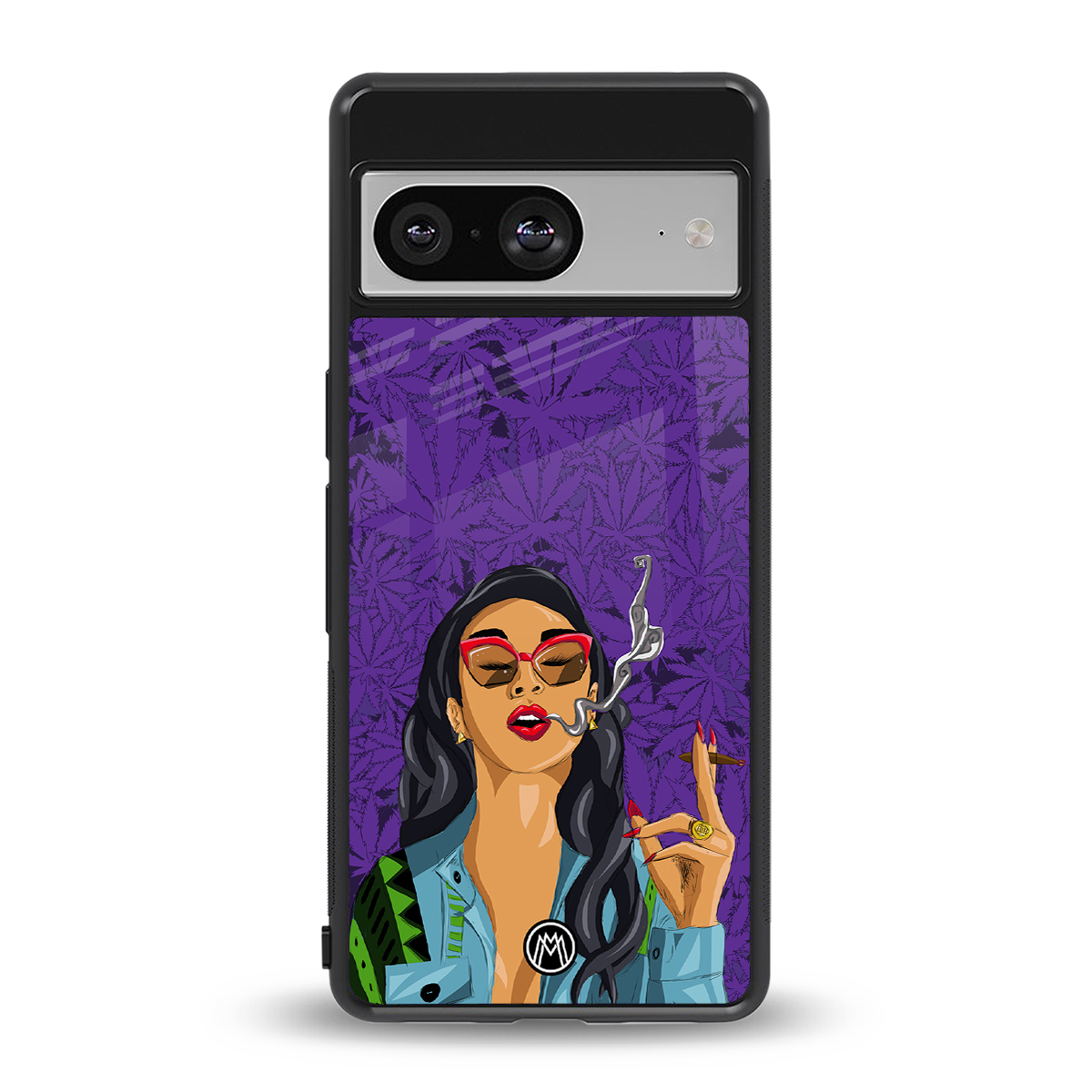 purple smoke back phone cover | glass case for Google Pixel 8