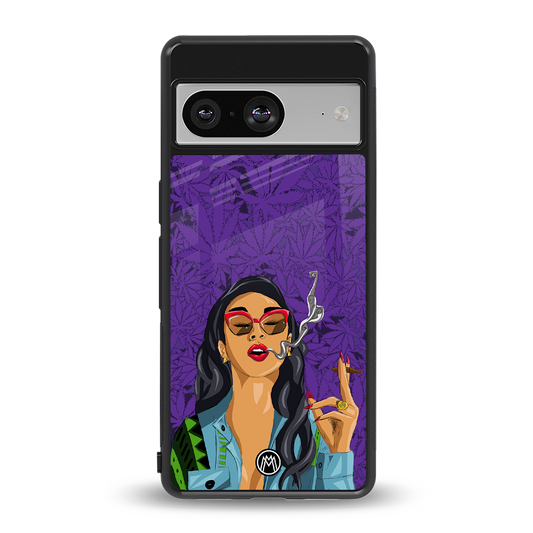 purple smoke back phone cover | glass case for Google Pixel 8