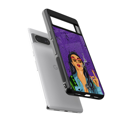 purple smoke back phone cover | glass case for Google Pixel 8