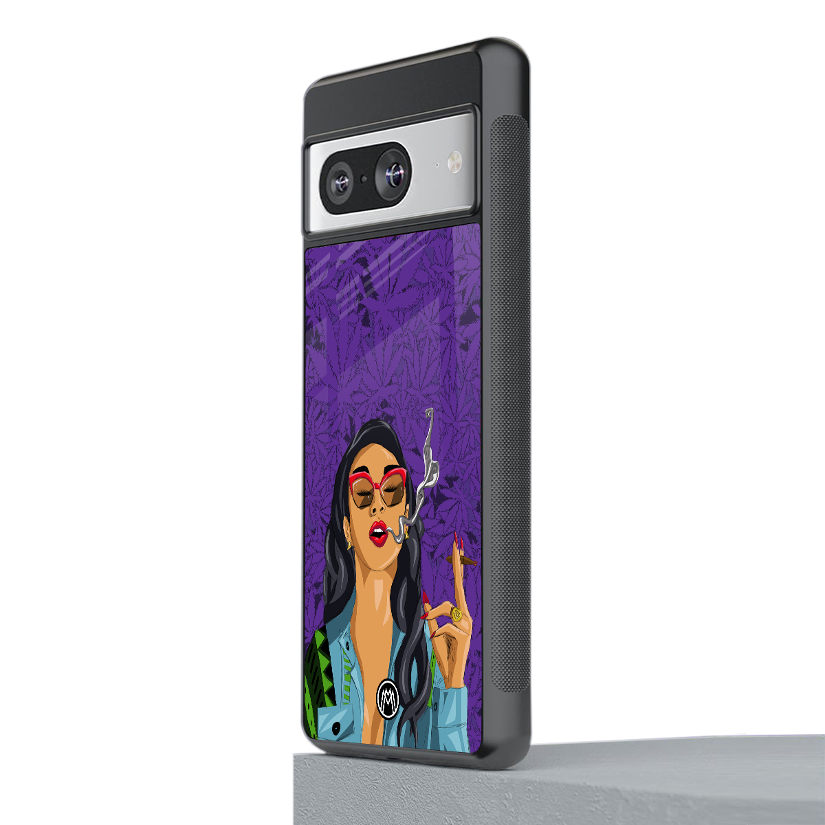 purple smoke back phone cover | glass case for Google Pixel 8