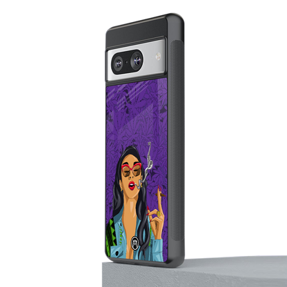 purple smoke back phone cover | glass case for Google Pixel 8