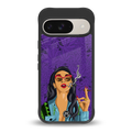 purple smoke back phone cover | glass case for google pixel 9