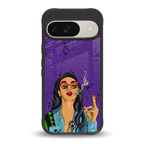 purple smoke back phone cover | glass case for google pixel 9