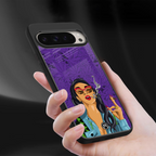 purple smoke back phone cover | glass case for google pixel 9 pro xl