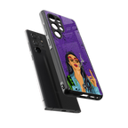purple smoke back phone cover | glass case for samsung galaxy s25 ultra