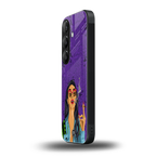 purple smoke back phone cover | glass case for samsung galaxy s25 plus