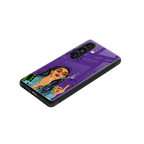 purple smoke back phone cover | glass case for samsung galaxy s24 plus