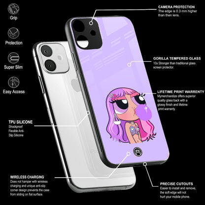 Purple Chic Powerpuff Girls Phone Cover | Glass Case