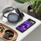 purple collage aesthetic back phone cover | glass case for iphone 14 pro max
