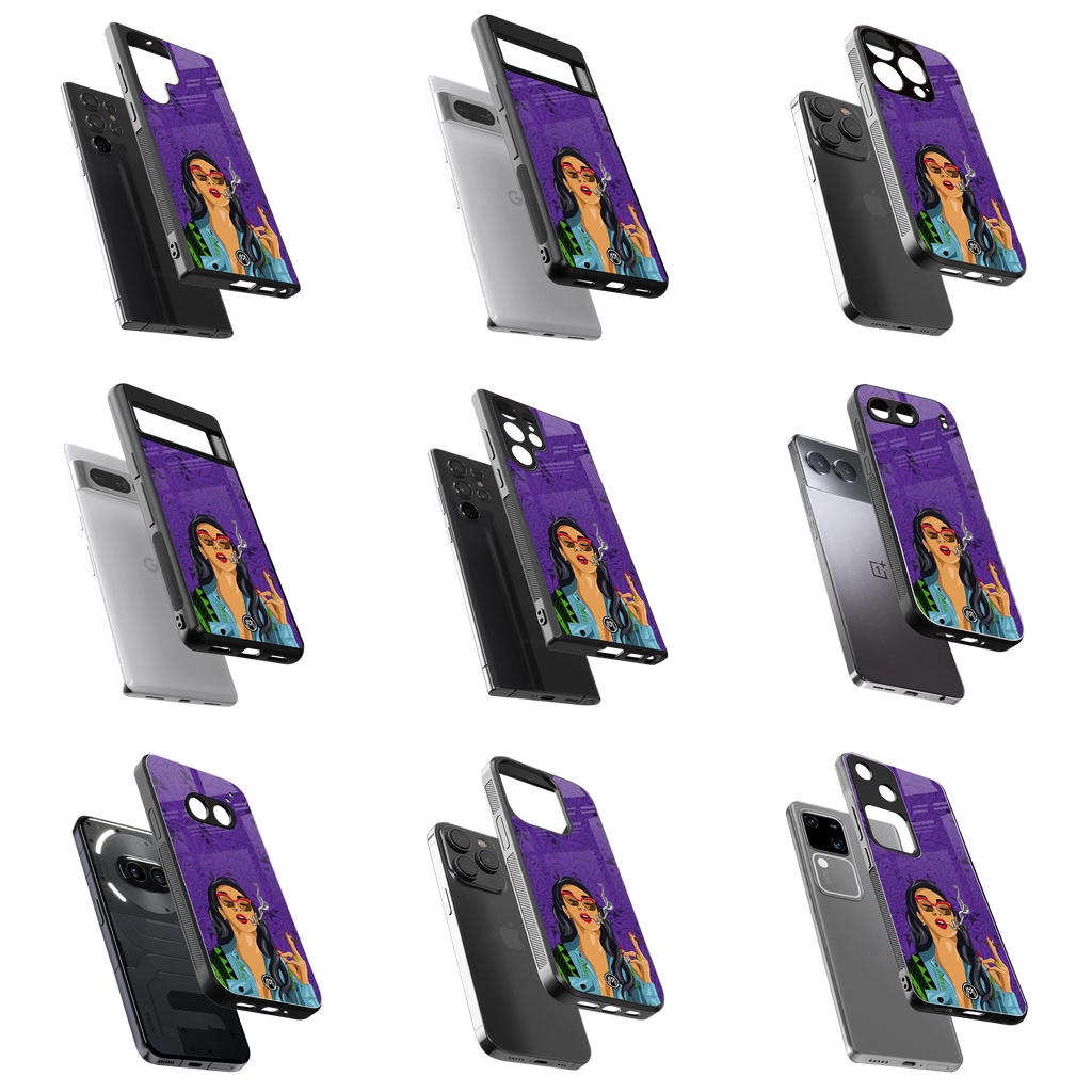 Durable Glass Back Mobile Case for iPhone, Samsung, OnePlus, Google Pixel, Redmi, Vivo, Oppo