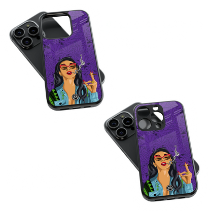 Trendy Glass Back Mobile Case for iPhone, Samsung, Redmi, OnePlus, Google Pixel, Motorola