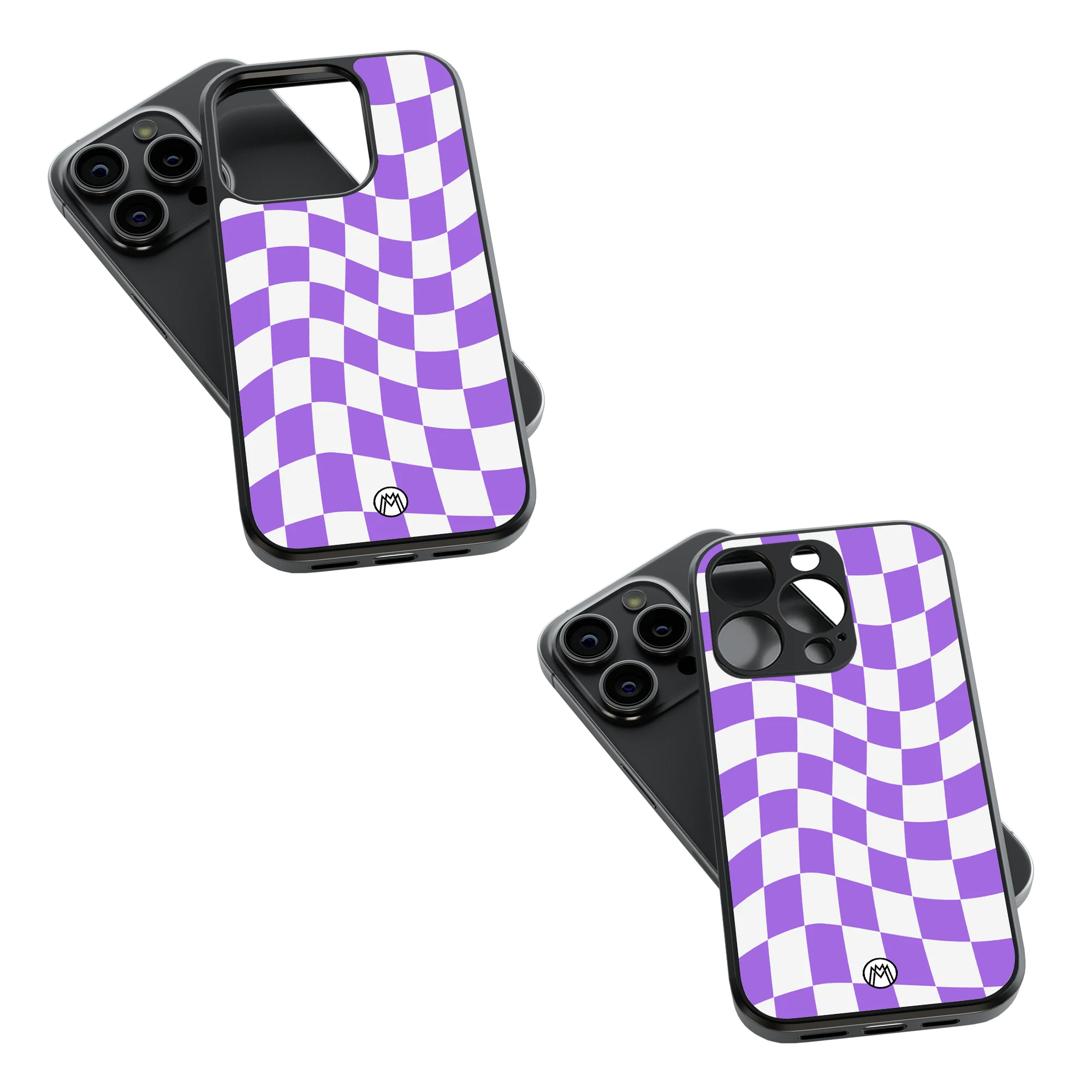 Trendy Glass Back Mobile Case for iPhone, Samsung, Redmi, OnePlus, Google Pixel, Motorola