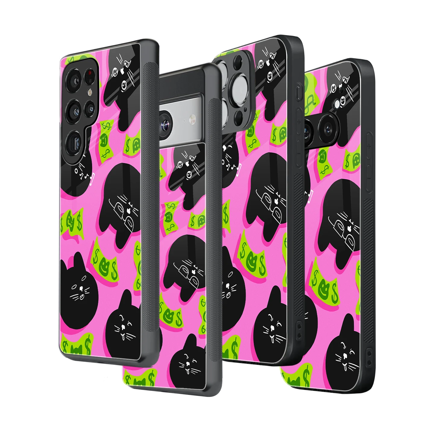 Stylish Glass Back Case for All Smartphones iPhone, Samsung, OnePlus, Pixel, Redmi, Oppo, Vivo, Motorola