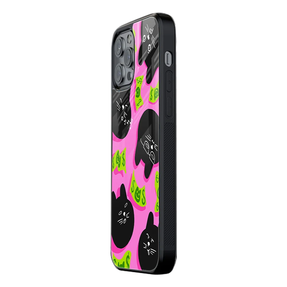 Slim Glass Back Phone Case for Multiple Brands iPhone, Samsung, Redmi, OnePlus, Oppo, Vivo