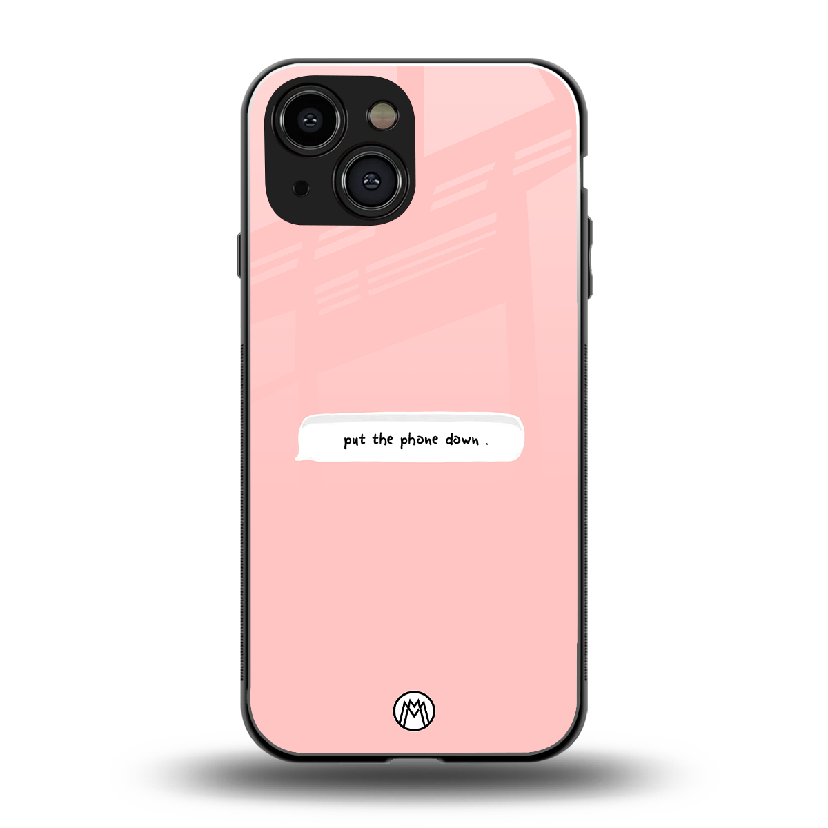 put the phone down back phone cover | glass case for iphone 13 mini