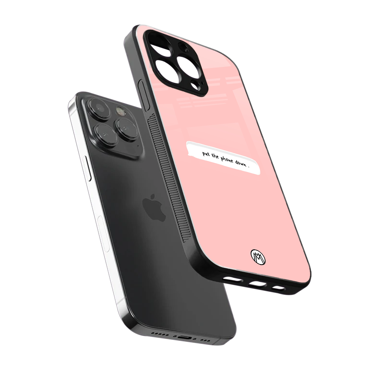 put the phone down back phone cover | glass case for iphone 13 pro max