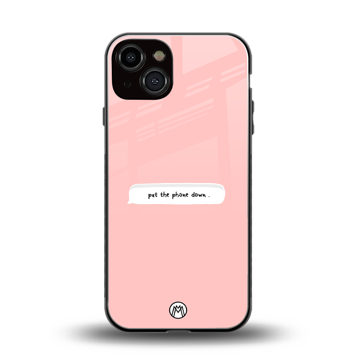 put the phone down back phone cover | glass case for iphone 13