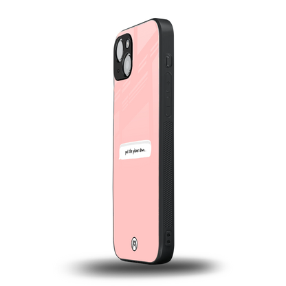 put the phone down back phone cover | glass case for iphone 15