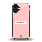 put the phone down back phone cover | glass case for iphone 16 plus
