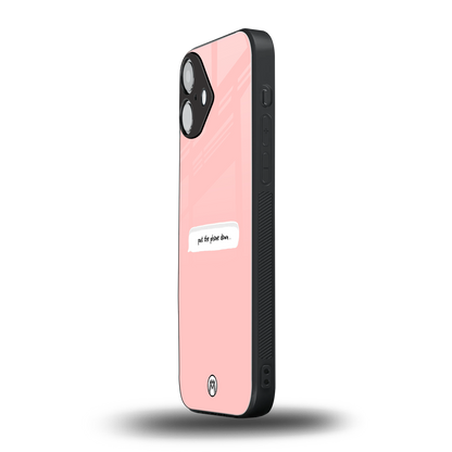 put the phone down back phone cover | glass case for iphone 16 plus