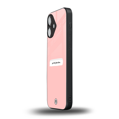 put the phone down back phone cover | glass case for iphone 16