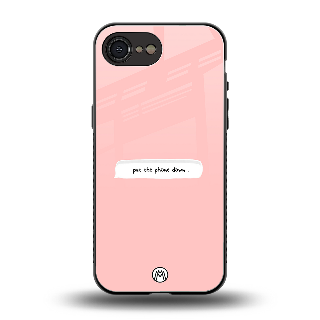 put the phone down back phone cover | glass case for iphone 16e