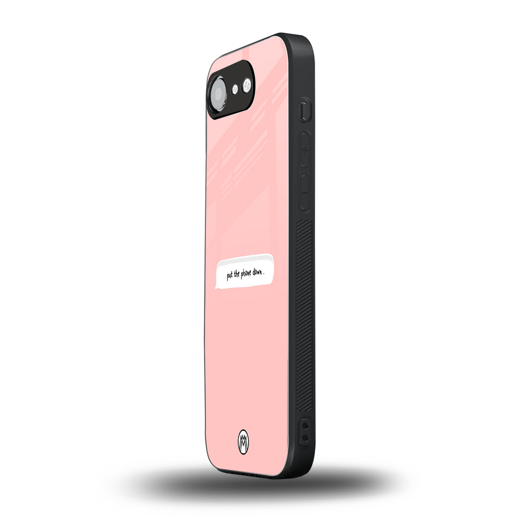 put the phone down back phone cover | glass case for iphone 16e