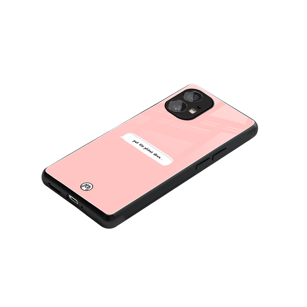 put the phone down back phone cover | glass case for nothing phone 1