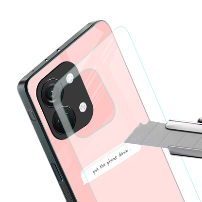 put the phone down back phone cover | glass case for oneplus nord 3