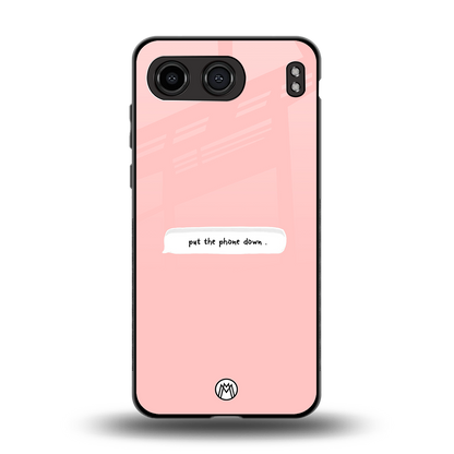 put the phone down back phone cover | glass case for oneplus nord 4