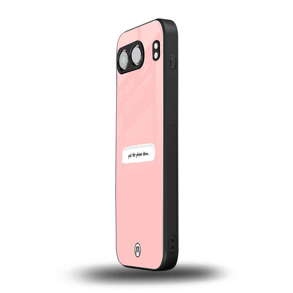 put the phone down back phone cover | glass case for oneplus nord 4