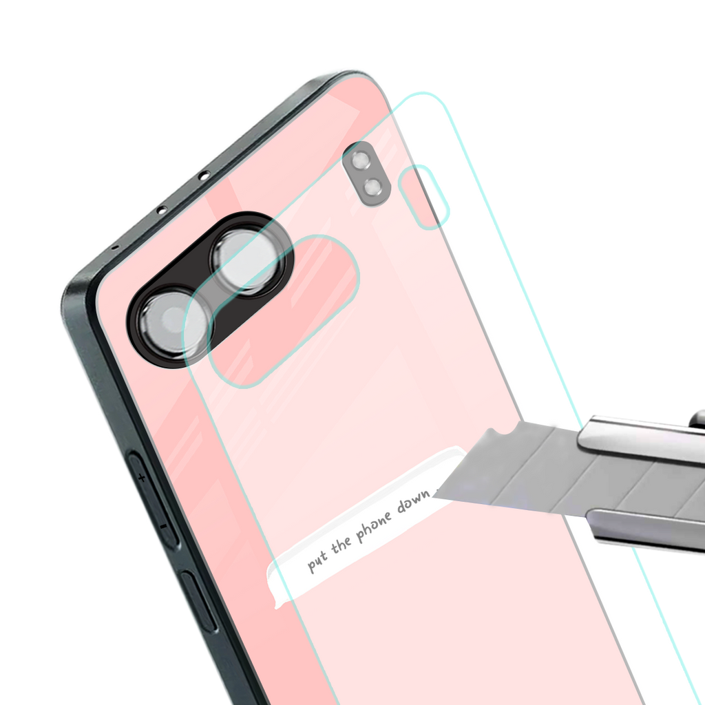put the phone down back phone cover | glass case for oneplus nord 4