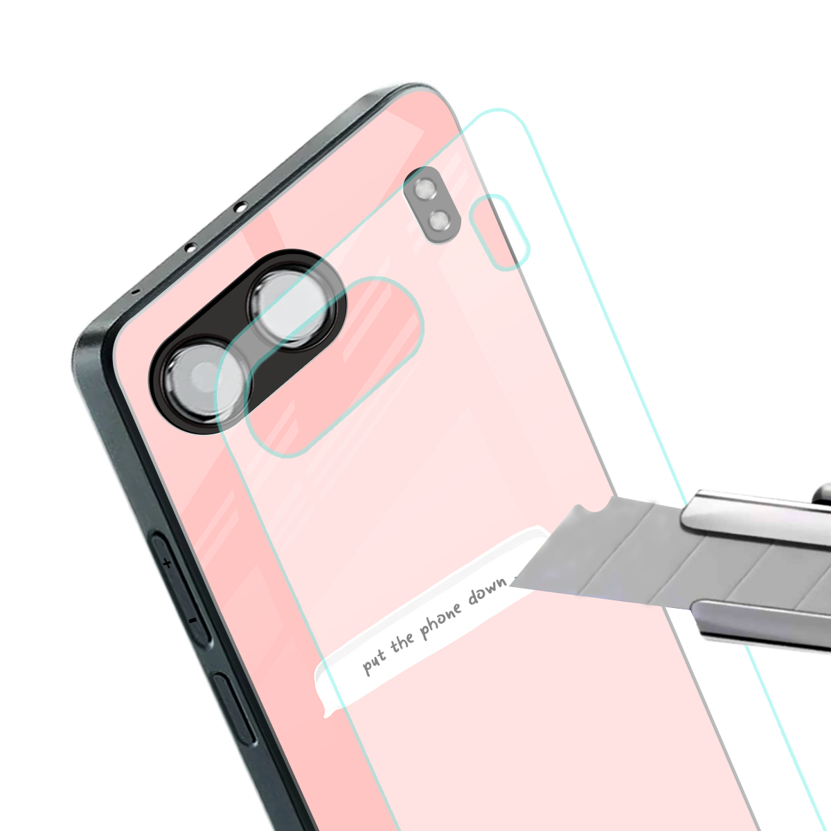 put the phone down back phone cover | glass case for oneplus nord 4