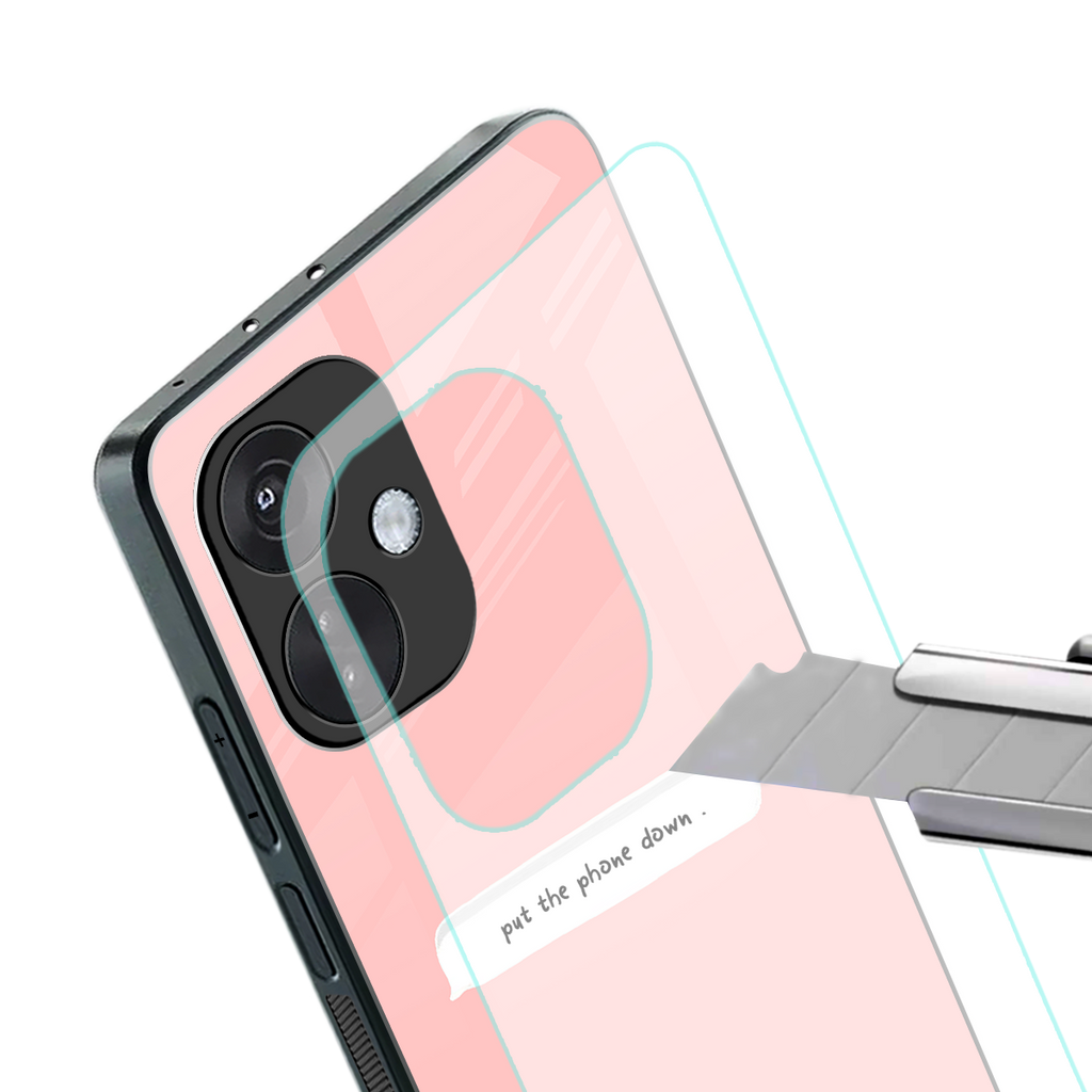 put the phone down back phone cover | glass case for oneplus nord ce 3