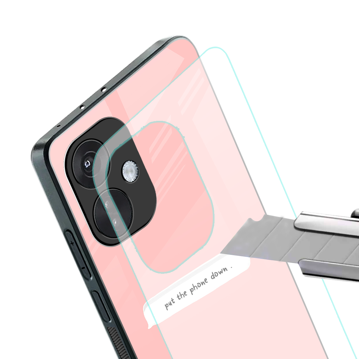 put the phone down back phone cover | glass case for oneplus nord ce 3