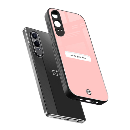 put the phone down back phone cover | glass case for oneplus nord ce 4 lite