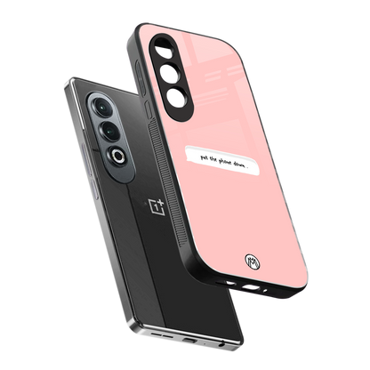 put the phone down back phone cover | glass case for oneplus nord ce 4