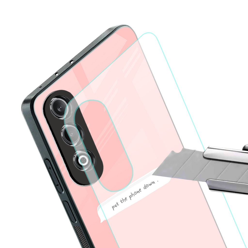 put the phone down back phone cover | glass case for oneplus nord ce 4
