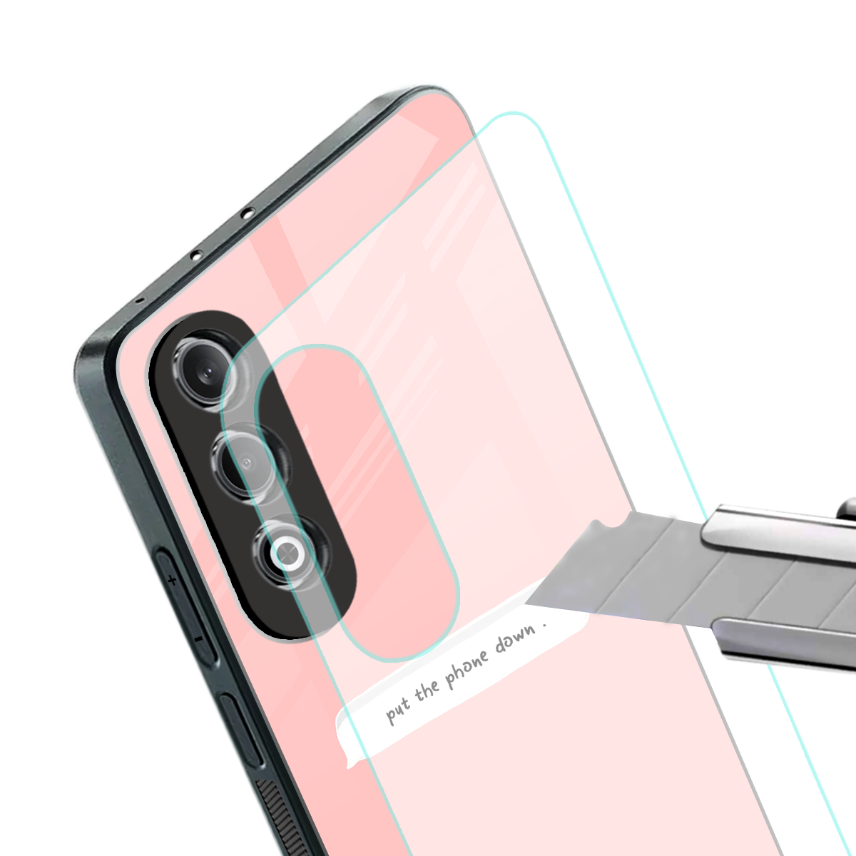 put the phone down back phone cover | glass case for oneplus nord ce 4