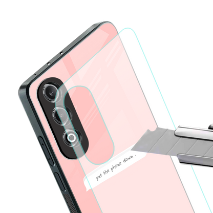 put the phone down back phone cover | glass case for oneplus nord ce 4