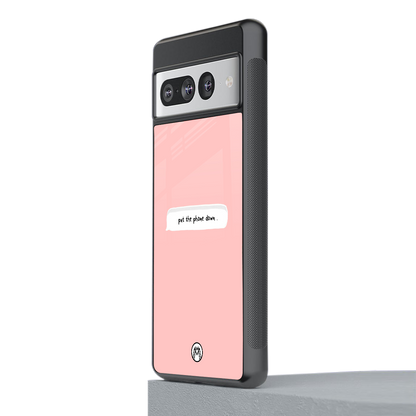 put the phone down back phone cover | glass case for google pixel 7 pro