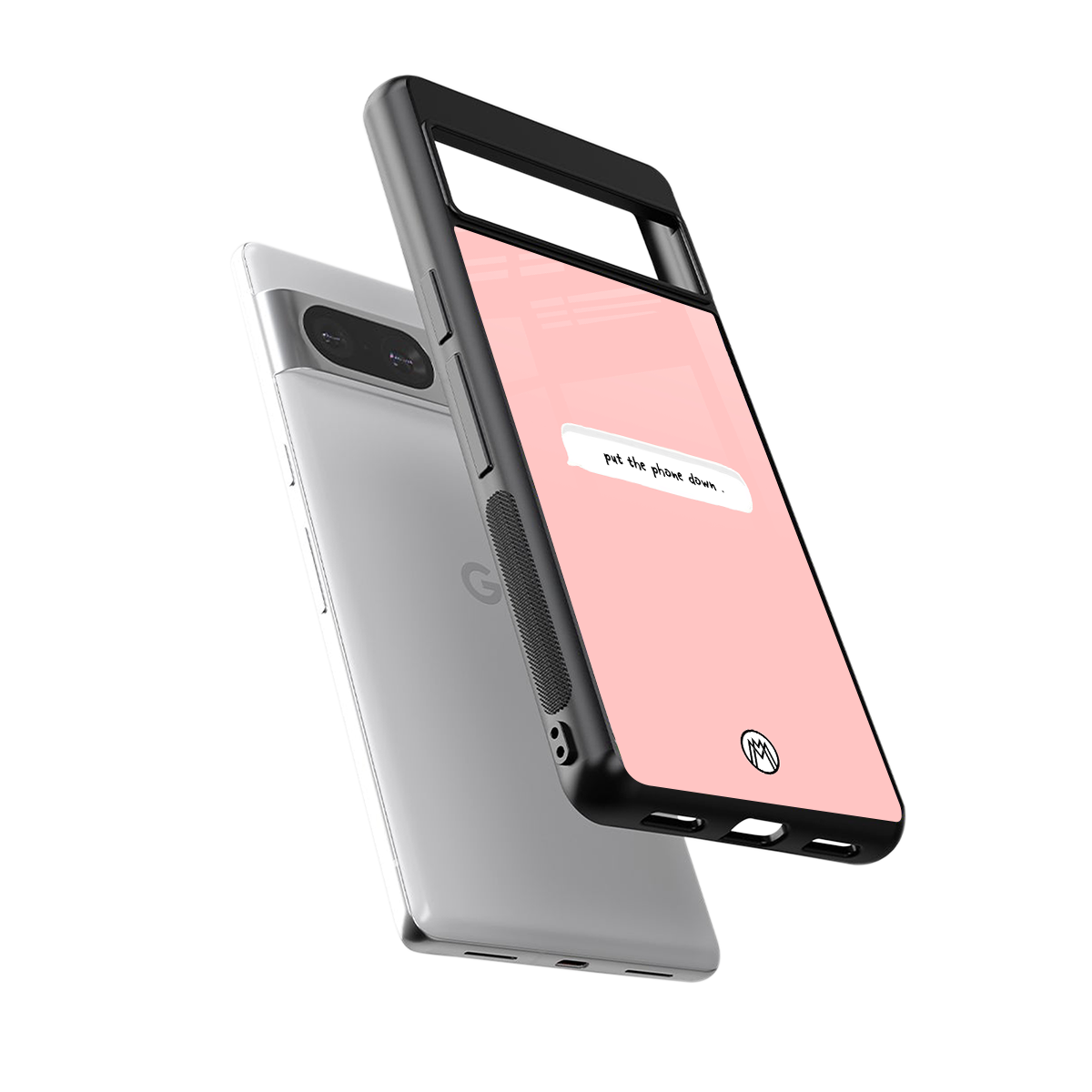put the phone down back phone cover | glass case for Google Pixel 8