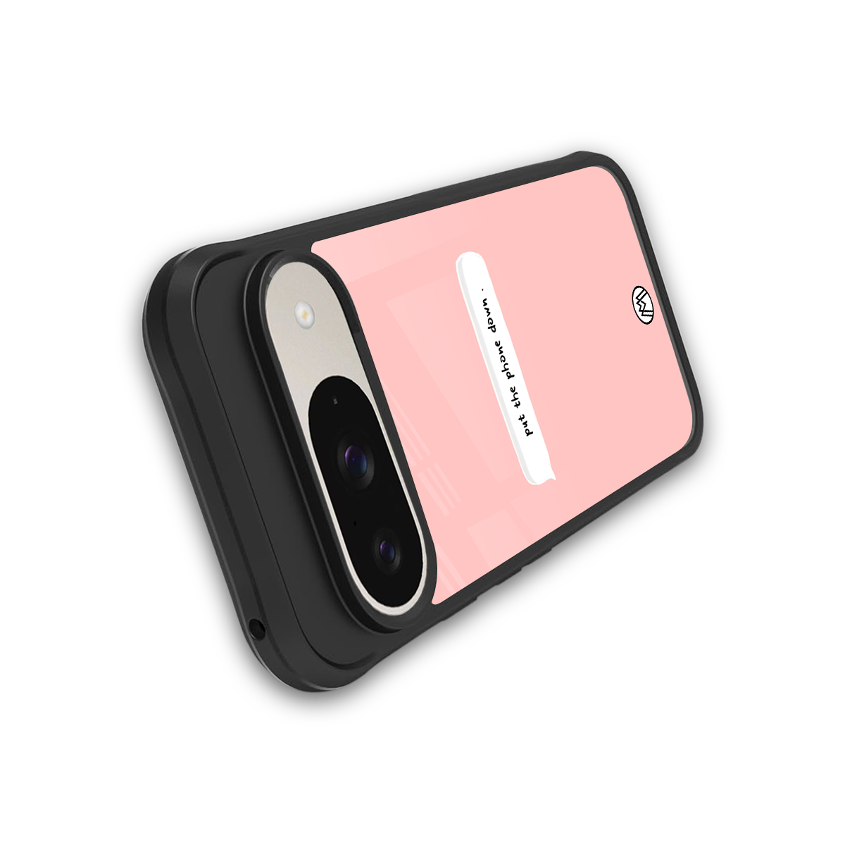 put the phone down back phone cover | glass case for google pixel 9