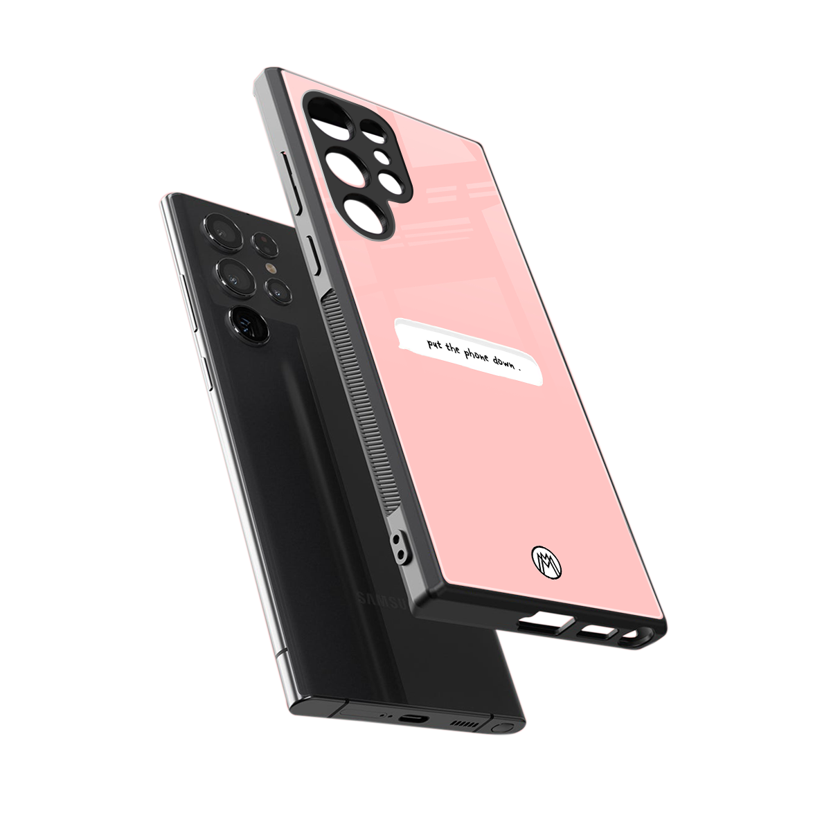 put the phone down back phone cover | glass case for samsung galaxy s23 ultra