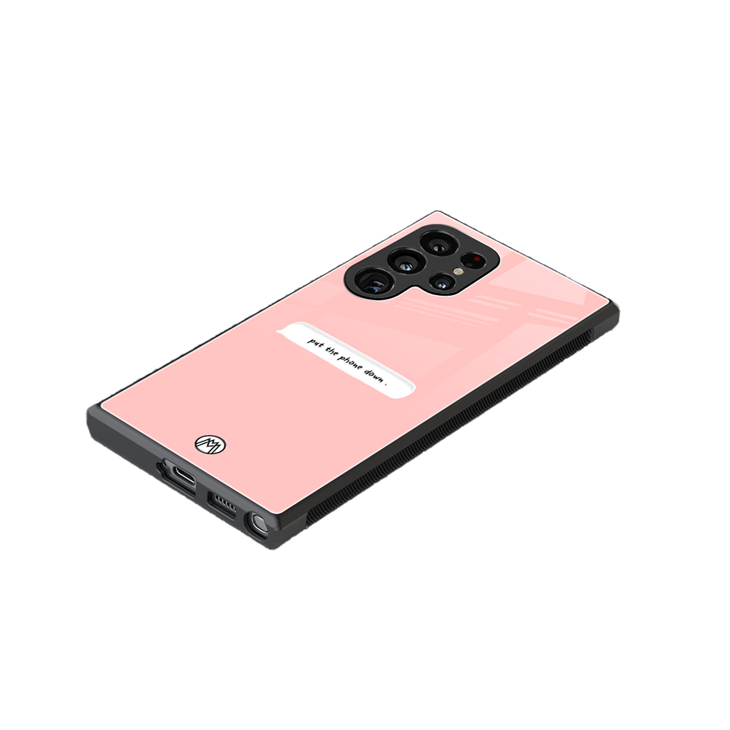put the phone down back phone cover | glass case for samsung galaxy s23 ultra