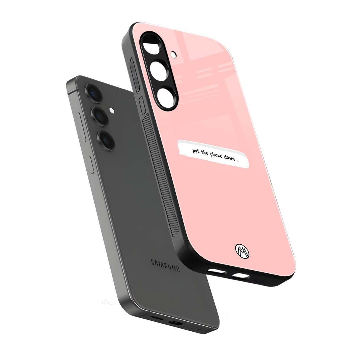 put the phone down back phone cover | glass case for samsung galaxy s24 plus