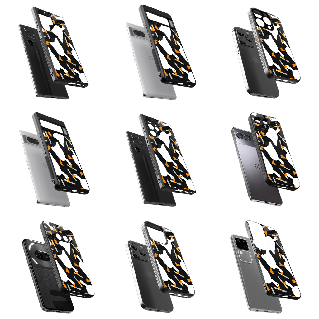 Durable Glass Back Mobile Case for iPhone, Samsung, OnePlus, Google Pixel, Redmi, Vivo, Oppo
