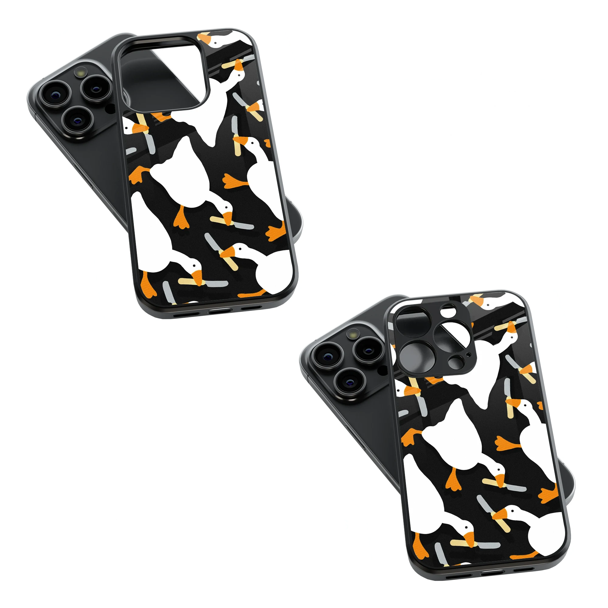Trendy Glass Back Mobile Case for iPhone, Samsung, Redmi, OnePlus, Google Pixel, Motorola