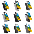Durable Glass Back Mobile Case for iPhone, Samsung, OnePlus, Google Pixel, Redmi, Vivo, Oppo