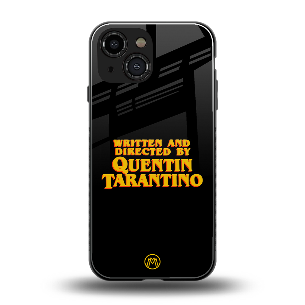 quentin tarantino back phone cover | glass case for iphone 13 mini